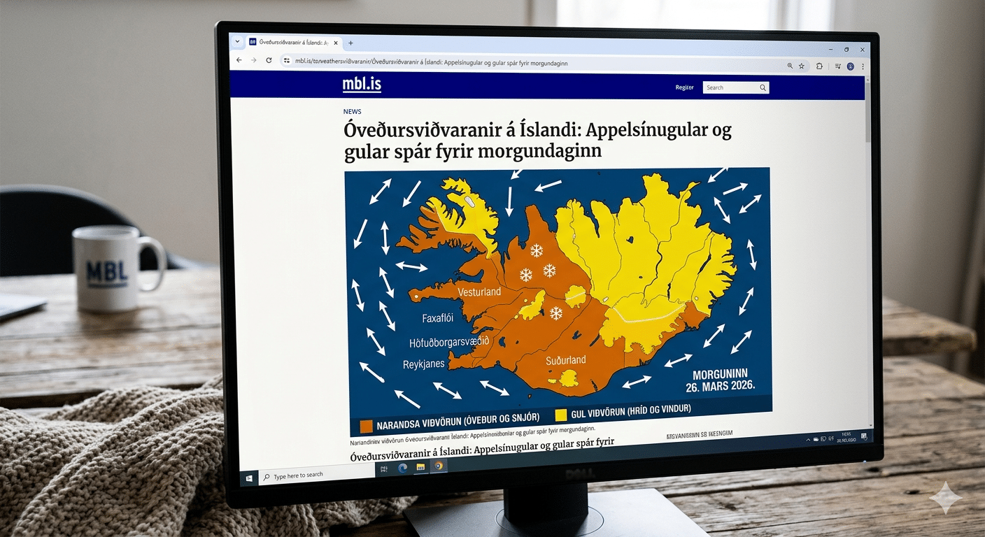 Fahrzeuge 114 ⚠️ Eilmeldung: Orangefarbene Wetterwarnungen Für Island – Sturm Und Schneesturm Erwartet
